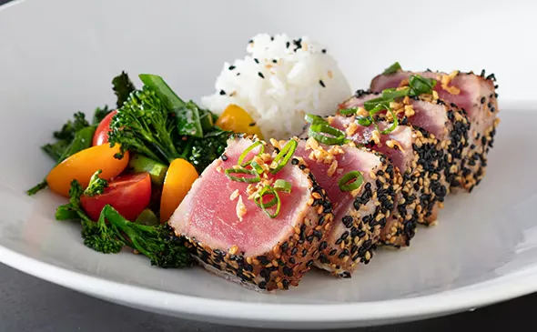 SESAME CRUSTED AHI